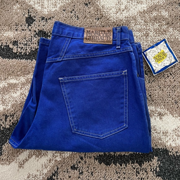 1991 deadstock marithe francois girbaud knee length shorts in royal • size 31 - Picture 10 of 10